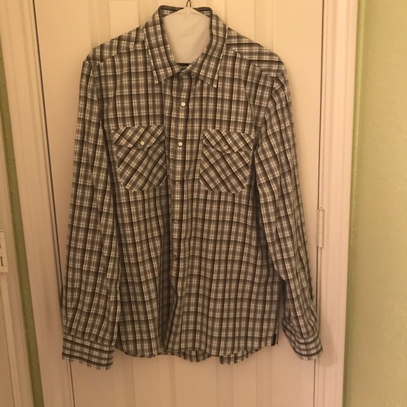 Plaid Kenneth Cole Collared Shirt - Picture 1 of 5